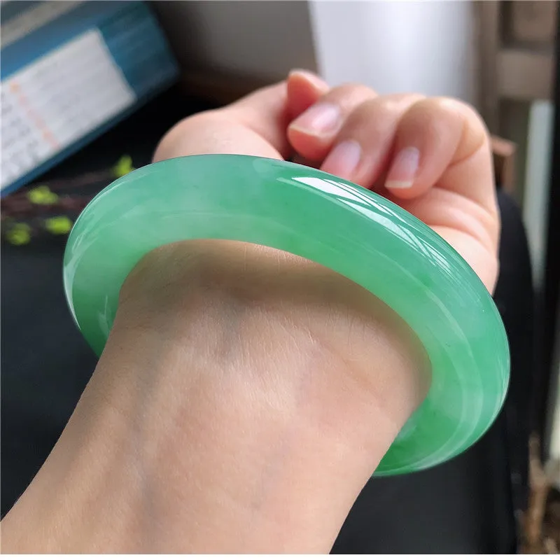 Natural Jade Bangle Jadeite Bangle Internal Diameter 56.9mm A1032206