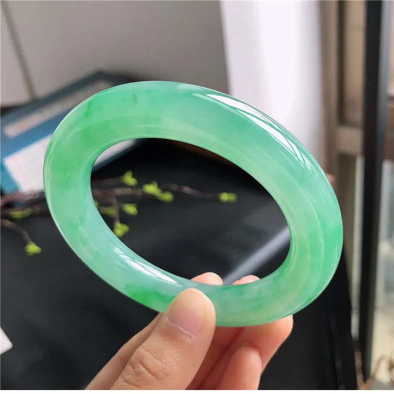 Natural Jade Bangle Jadeite Bangle Internal Diameter 56.9mm A1032206