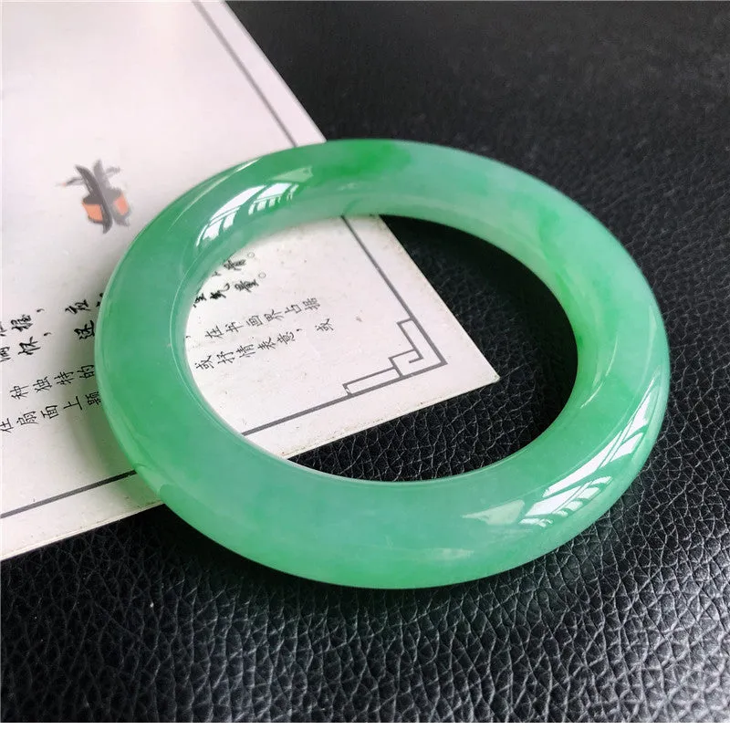 Natural Jade Bangle Jadeite Bangle Internal Diameter 56.9mm A1032206