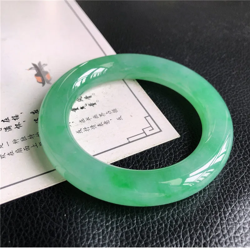 Natural Jade Bangle Jadeite Bangle Internal Diameter 56.9mm A1032206