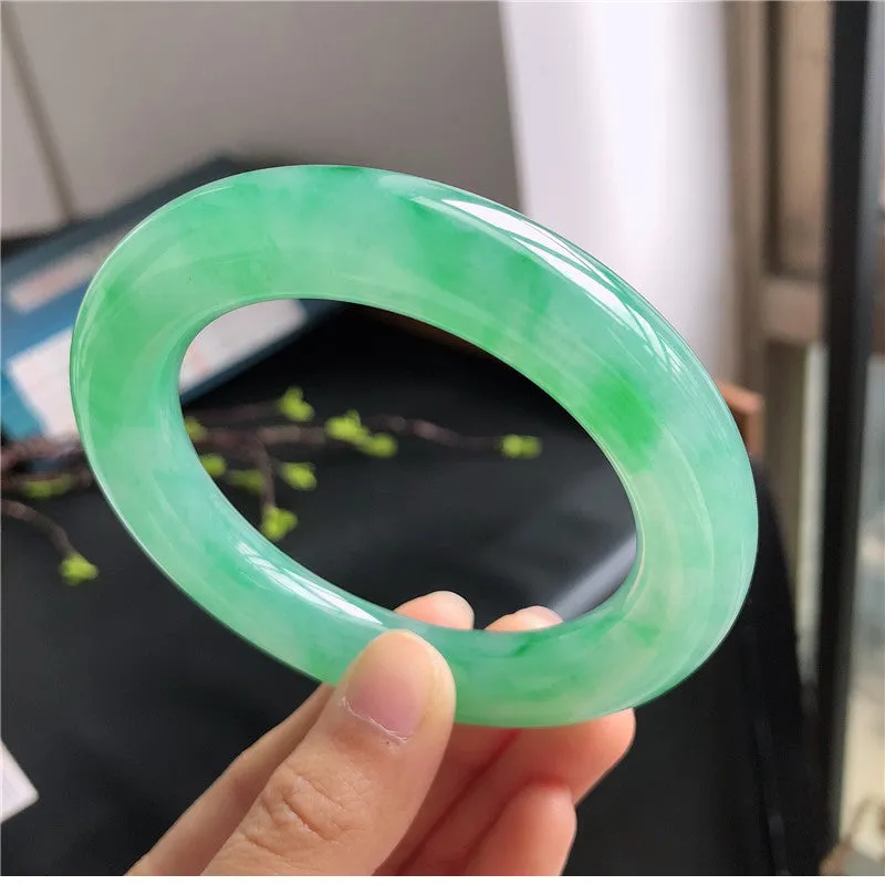 Natural Jade Bangle Jadeite Bangle Internal Diameter 56.9mm A1032206