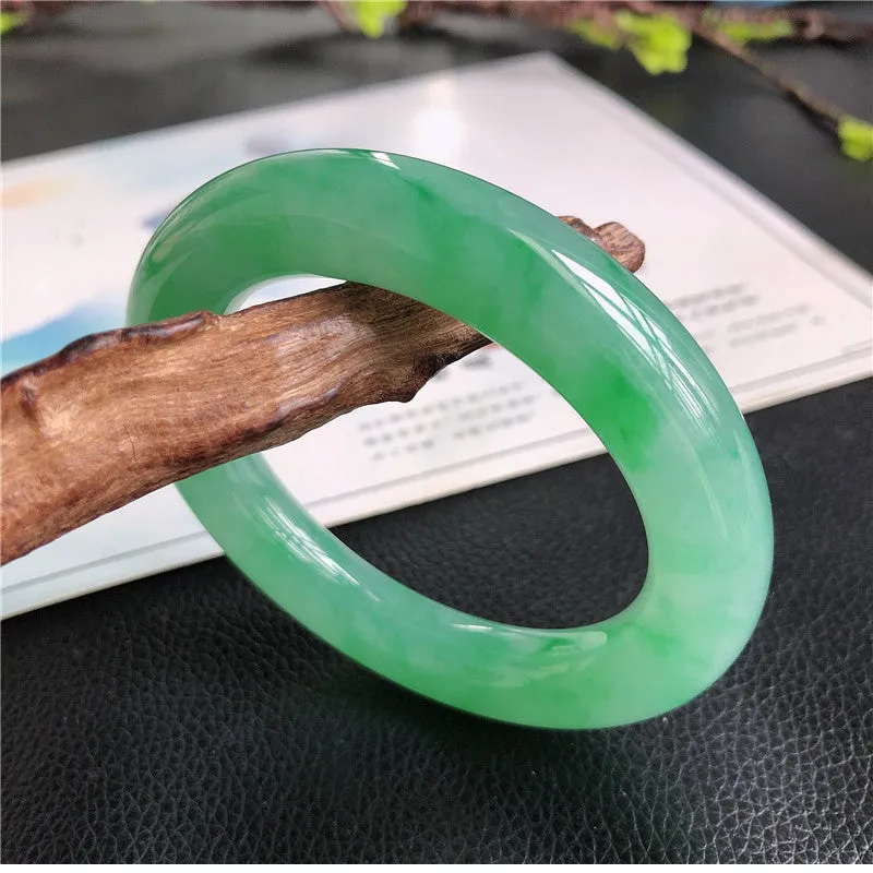Natural Jade Bangle Jadeite Bangle Internal Diameter 56.9mm A1032206