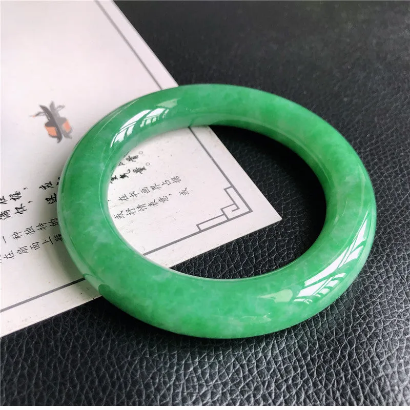 Natural Jade Bangle Jadeite Bangle Internal Diameter 57.7mm B131097
