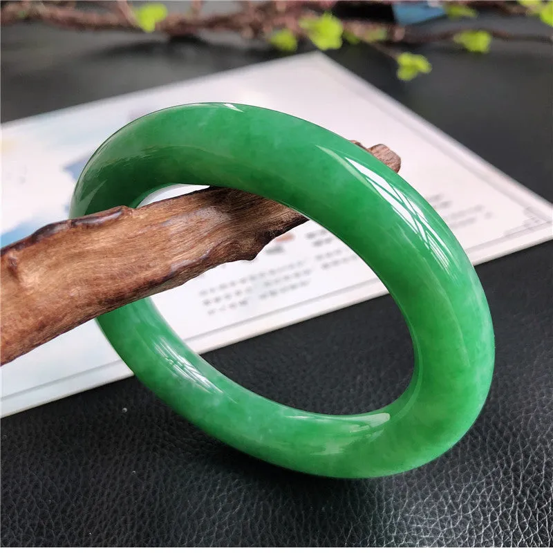 Natural Jade Bangle Jadeite Bangle Internal Diameter 57.7mm B131097