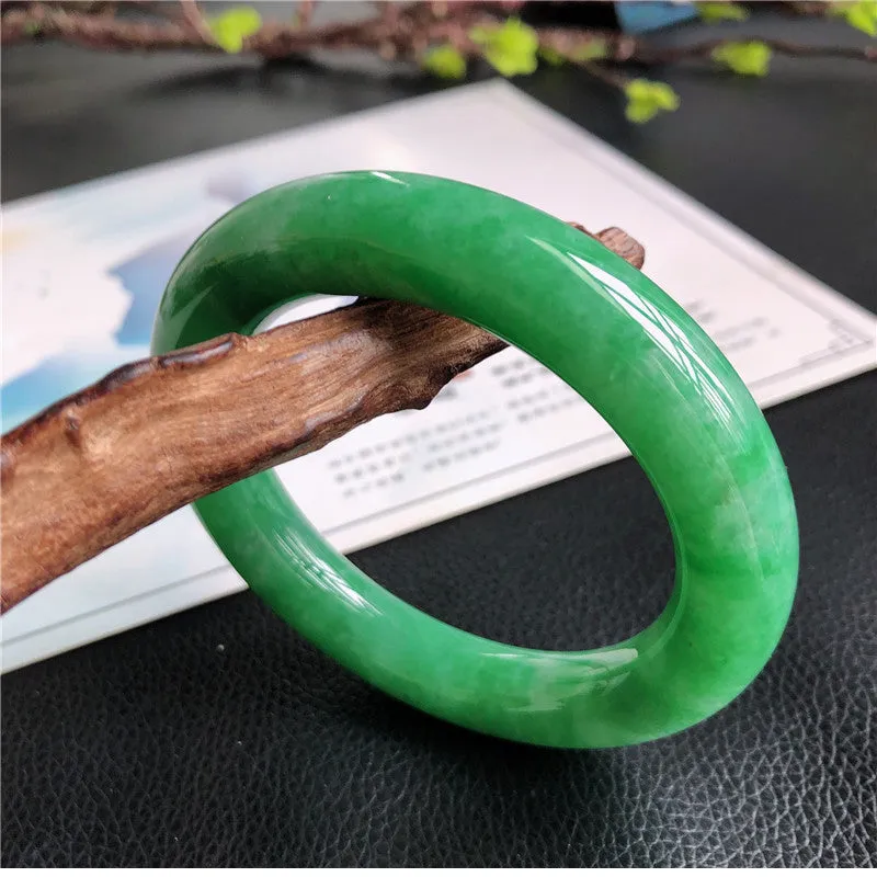 Natural Jade Bangle Jadeite Bangle Internal Diameter 57.7mm B131097