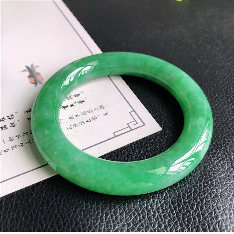Natural Jade Bangle Jadeite Bangle Internal Diameter 57.7mm B131097