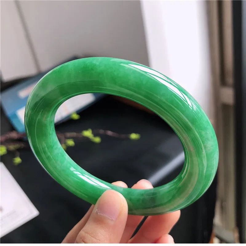 Natural Jade Bangle Jadeite Bangle Internal Diameter 57.7mm B131097