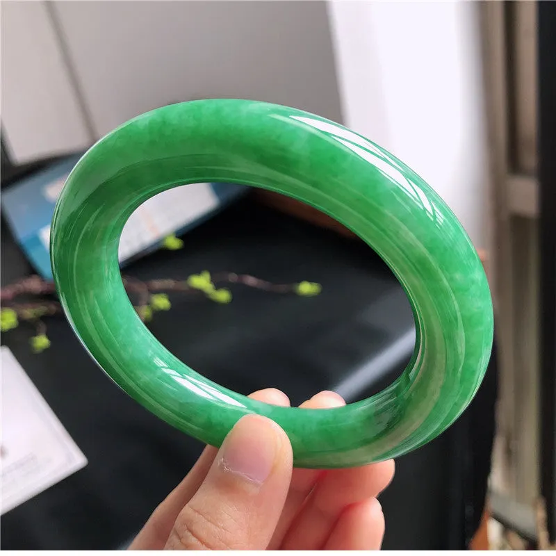 Natural Jade Bangle Jadeite Bangle Internal Diameter 57.7mm B131097