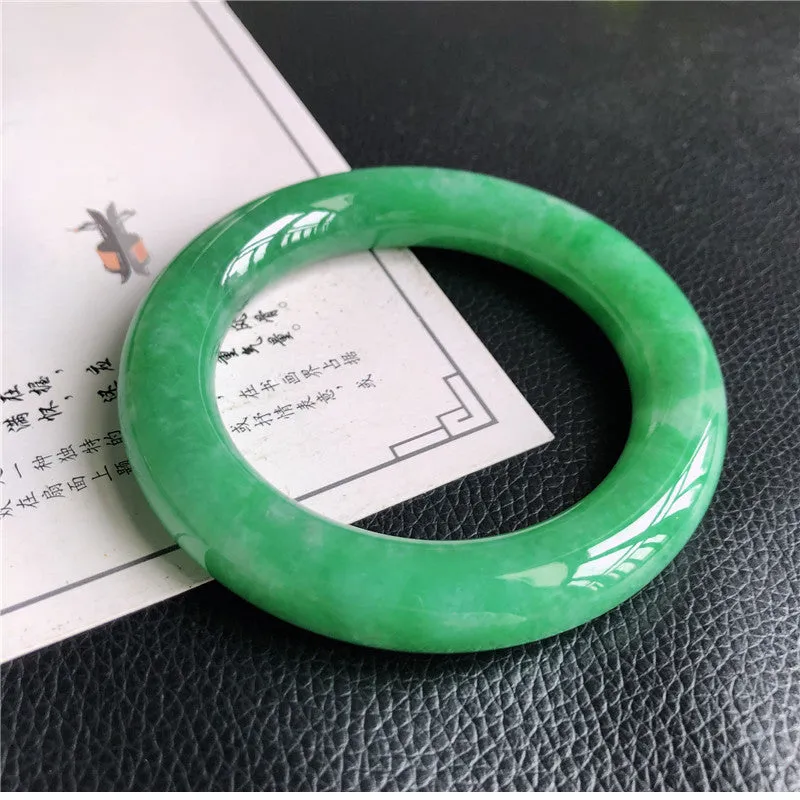 Natural Jade Bangle Jadeite Bangle Internal Diameter 57.7mm B131097