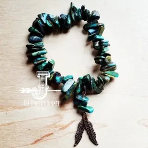 Natural Turquoise and Copper Bracelet - The Jewelry Junkie
