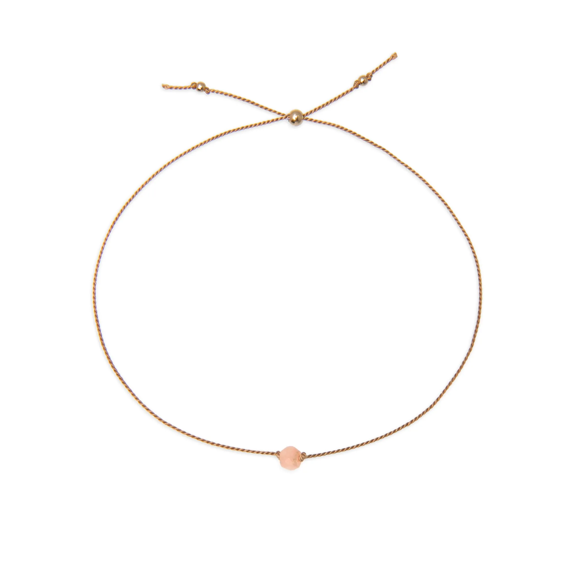 October Birthstone Wishing Bracelet with Pink Opal