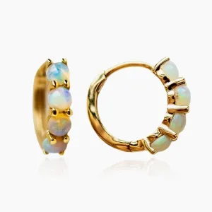 Opal Hoop Earrings