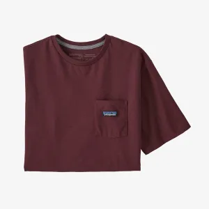 Patagonia P-6 Label Pocket T-Shirt - Dark Ruby