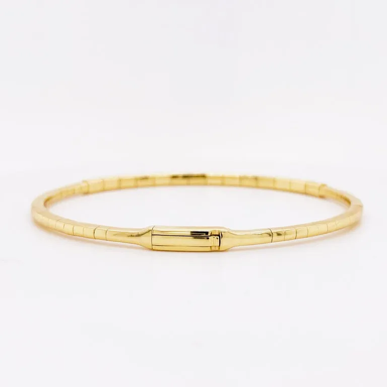 Pavé Diamond Flexible Bangle Bracelet