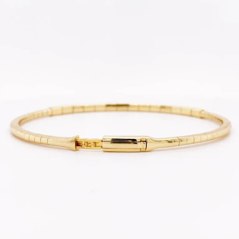 Pavé Diamond Flexible Bangle Bracelet