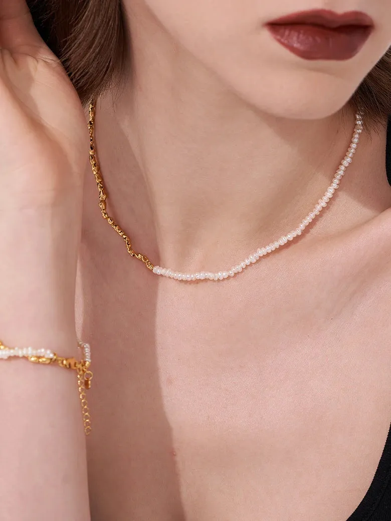 Pearl Nugget Beaded Necklace
