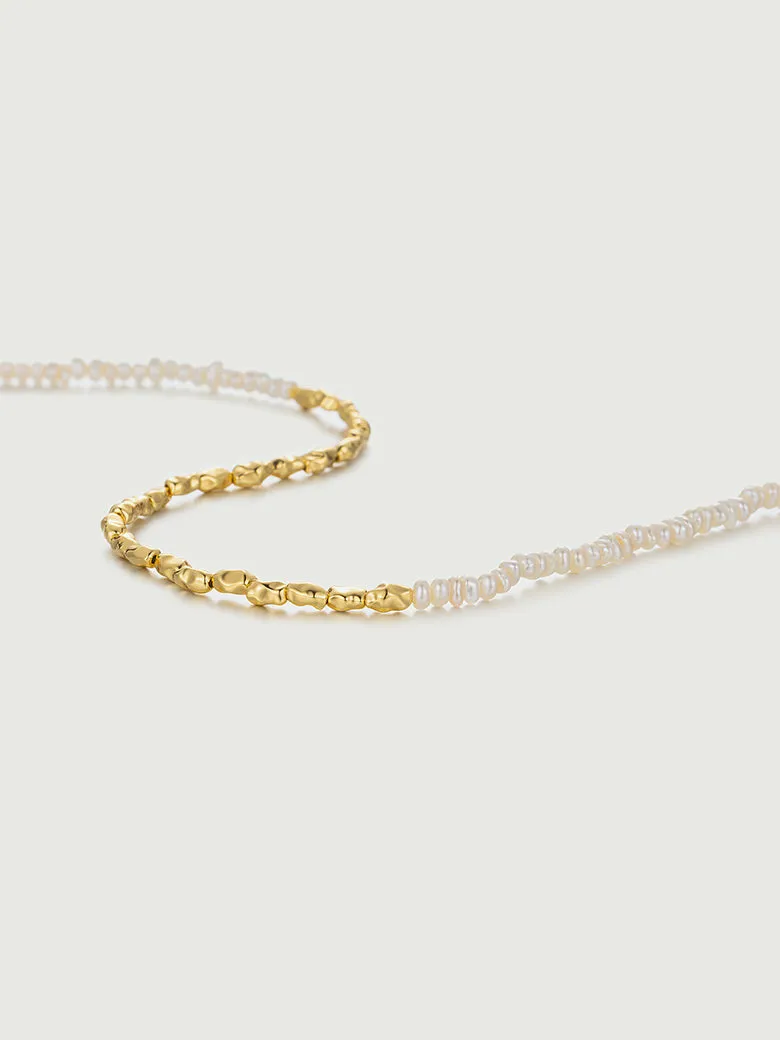 Pearl Nugget Beaded Necklace