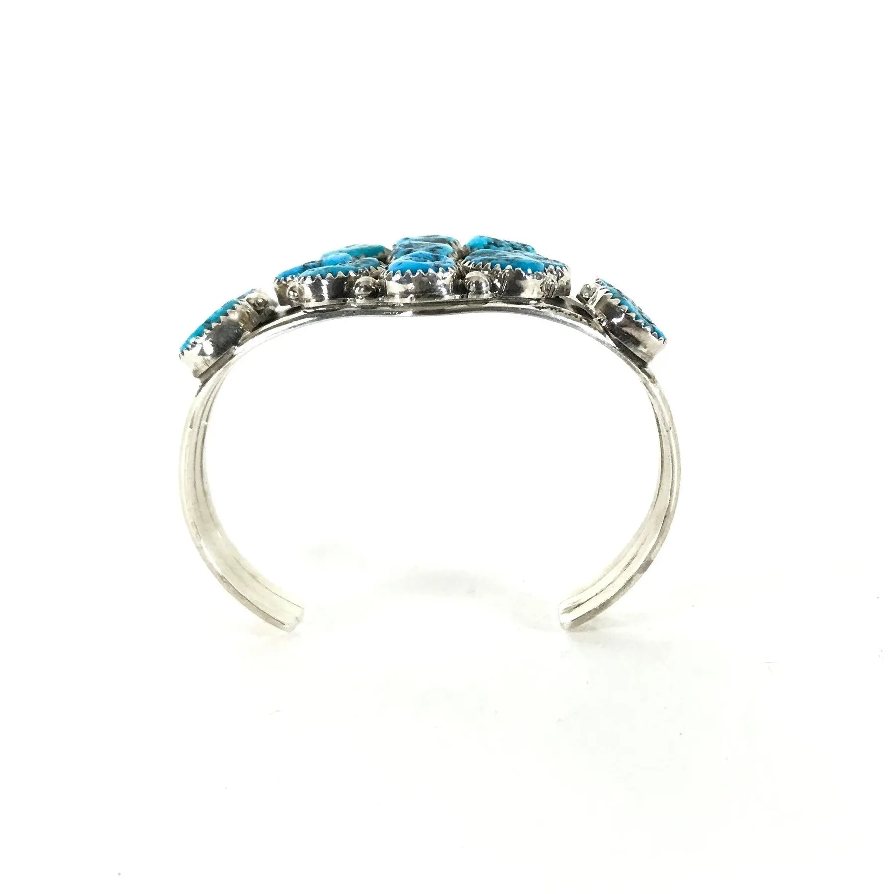 Pearlene Spencer Turquoise Cluster Bracelet