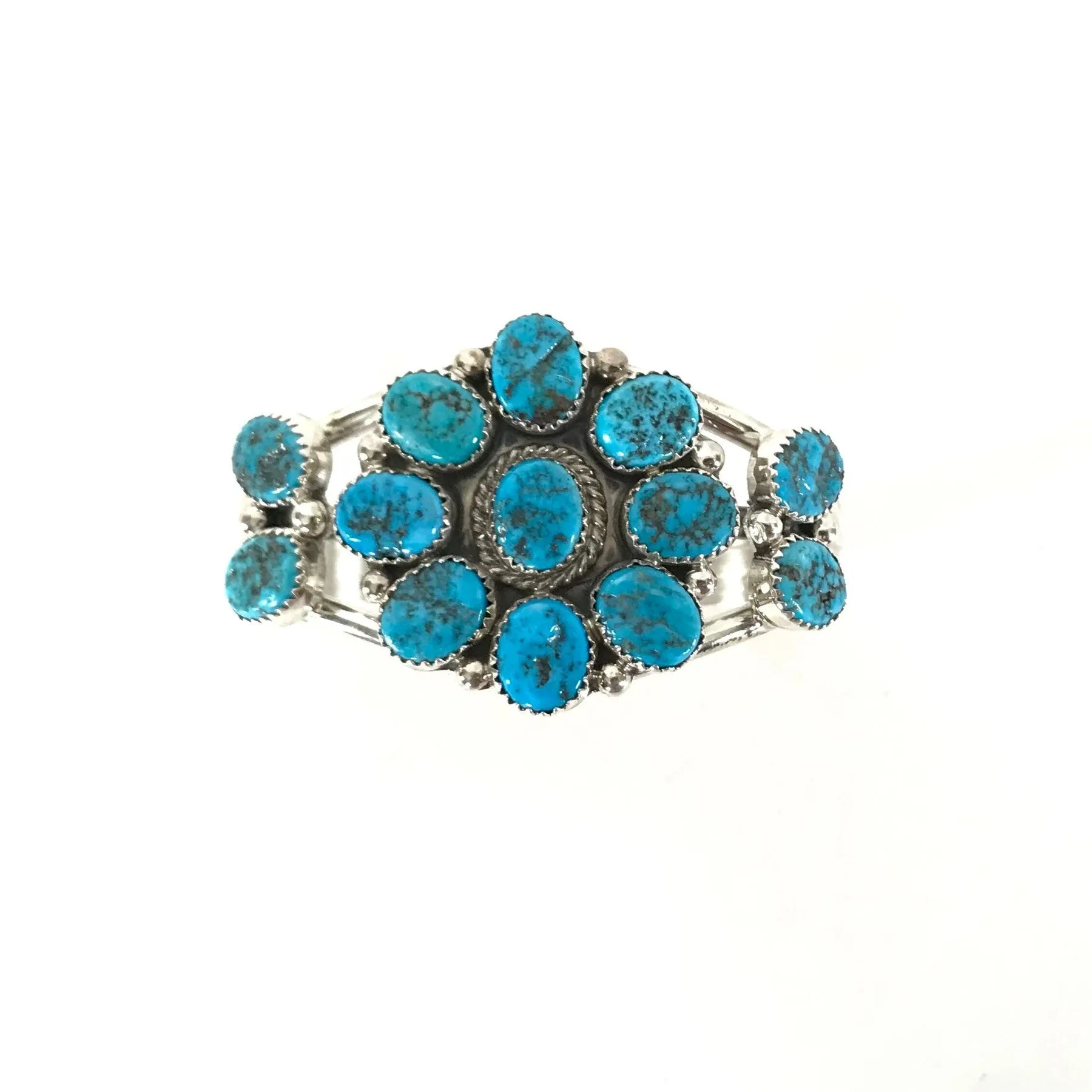 Pearlene Spencer Turquoise Cluster Bracelet