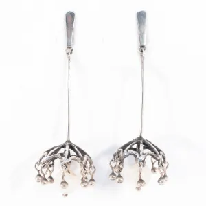 Polly Stehman Sterling Agate Drop Earrings