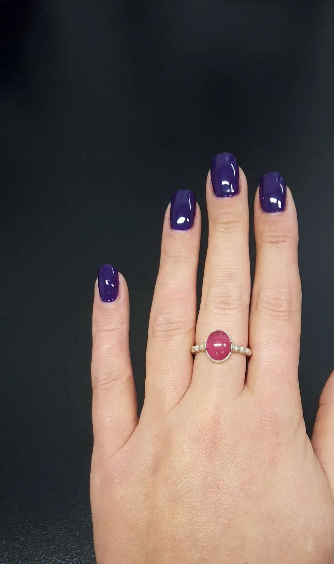 Red Ruby Ring -  Real Ruby Ring - Oval Vintage Ring