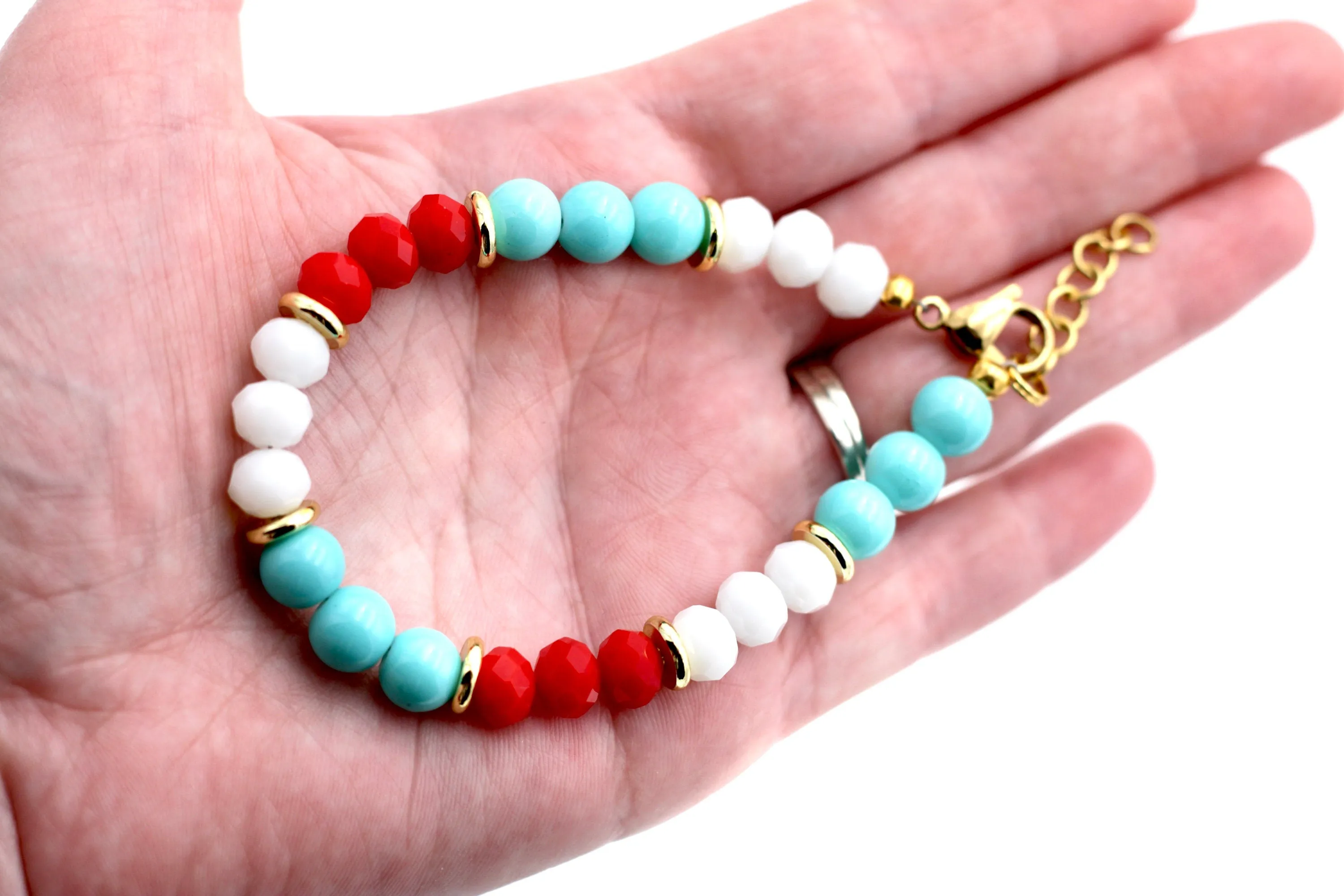 Red Turquoise Bracelet