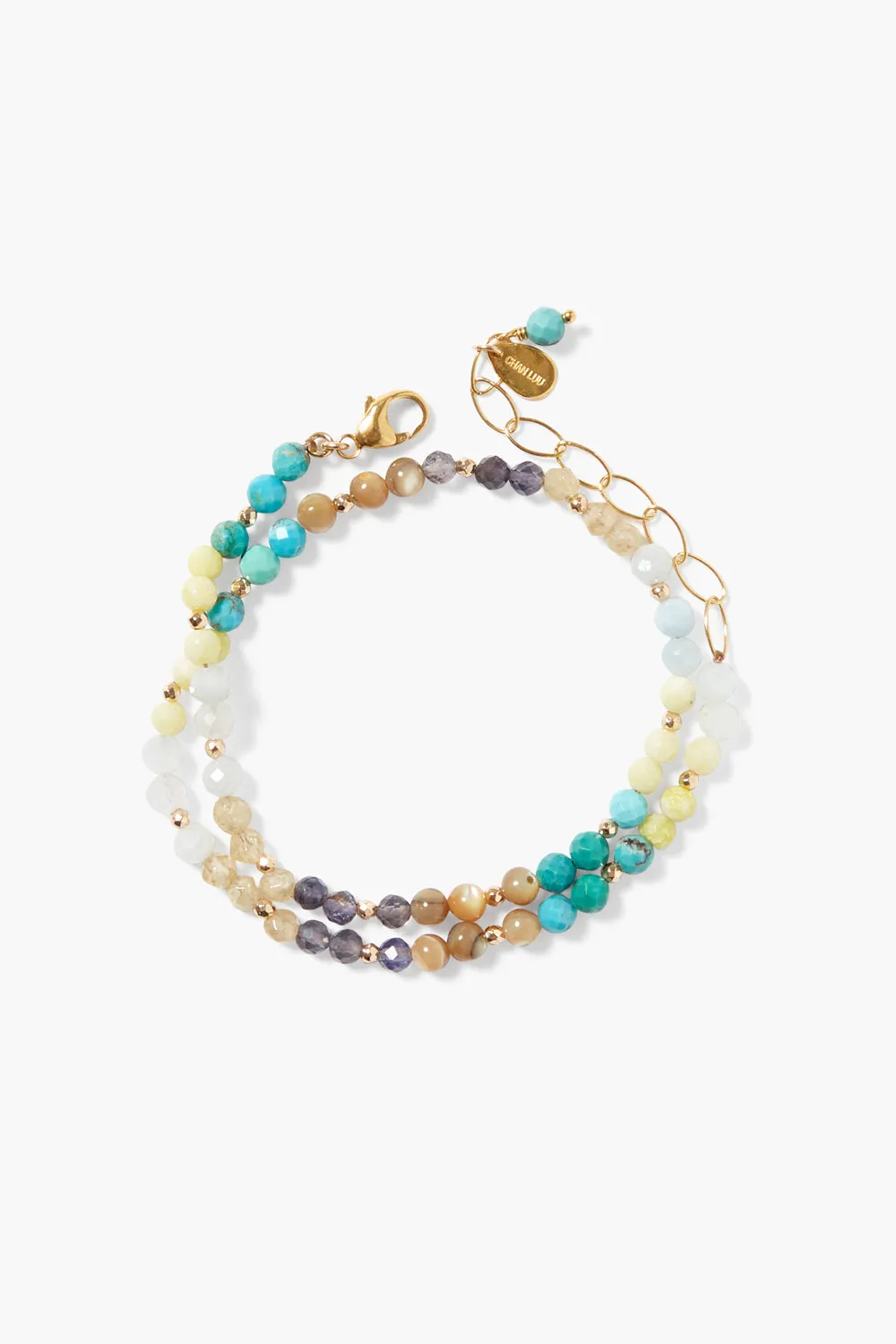 Rio Naked Wrap Bracelet Turquoise Mix