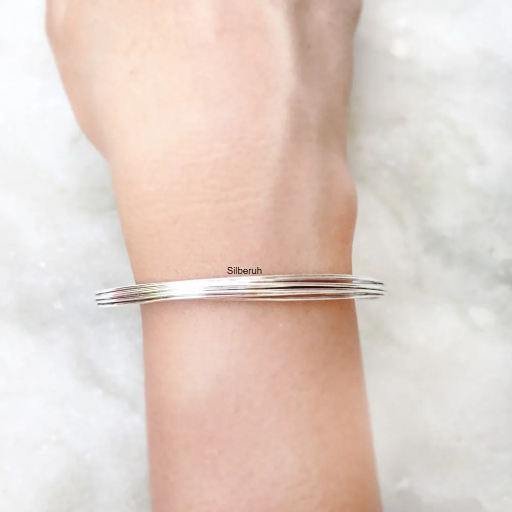 Silver Wire Bangle