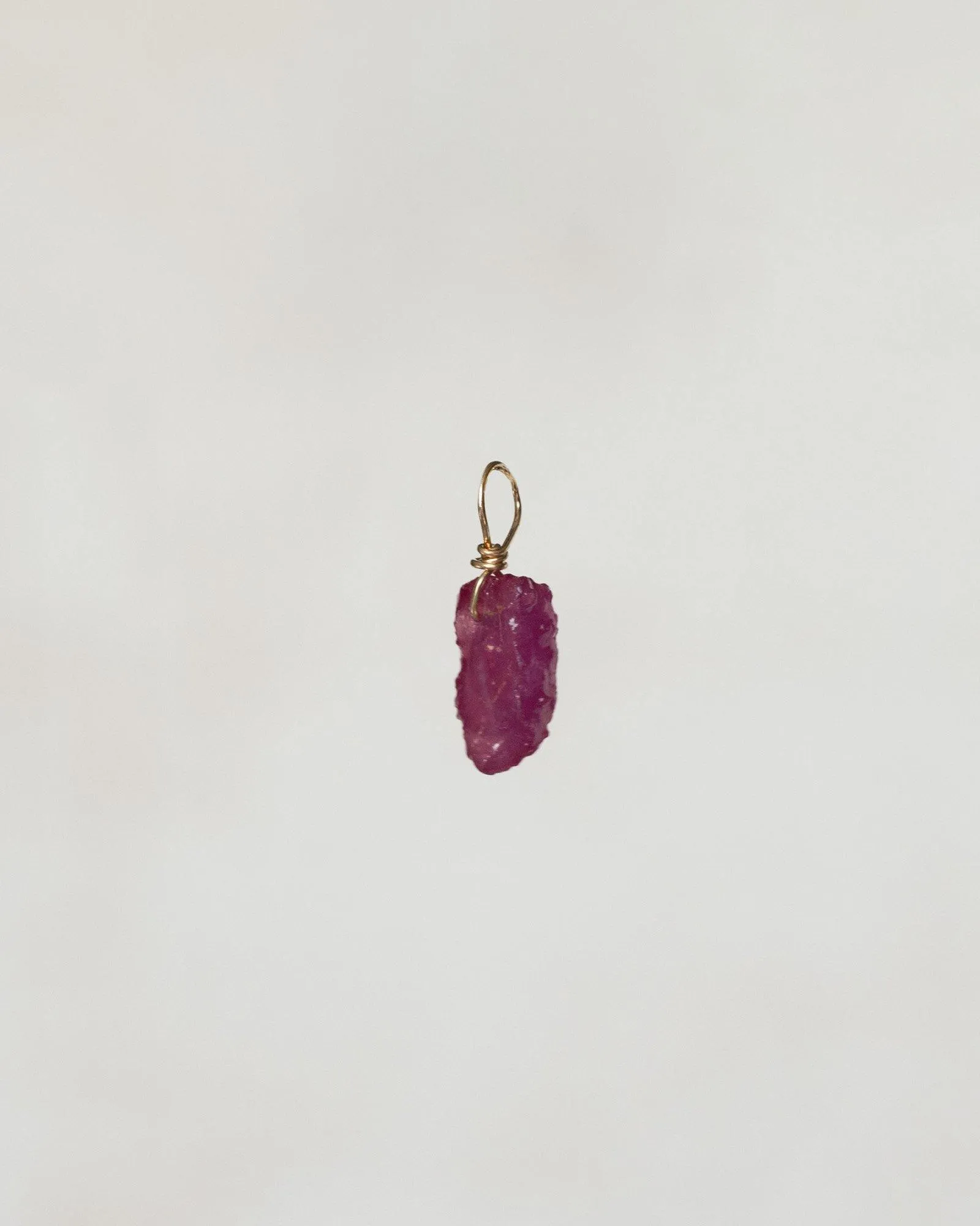 Single Earring Charm July Ruby Gold Filled