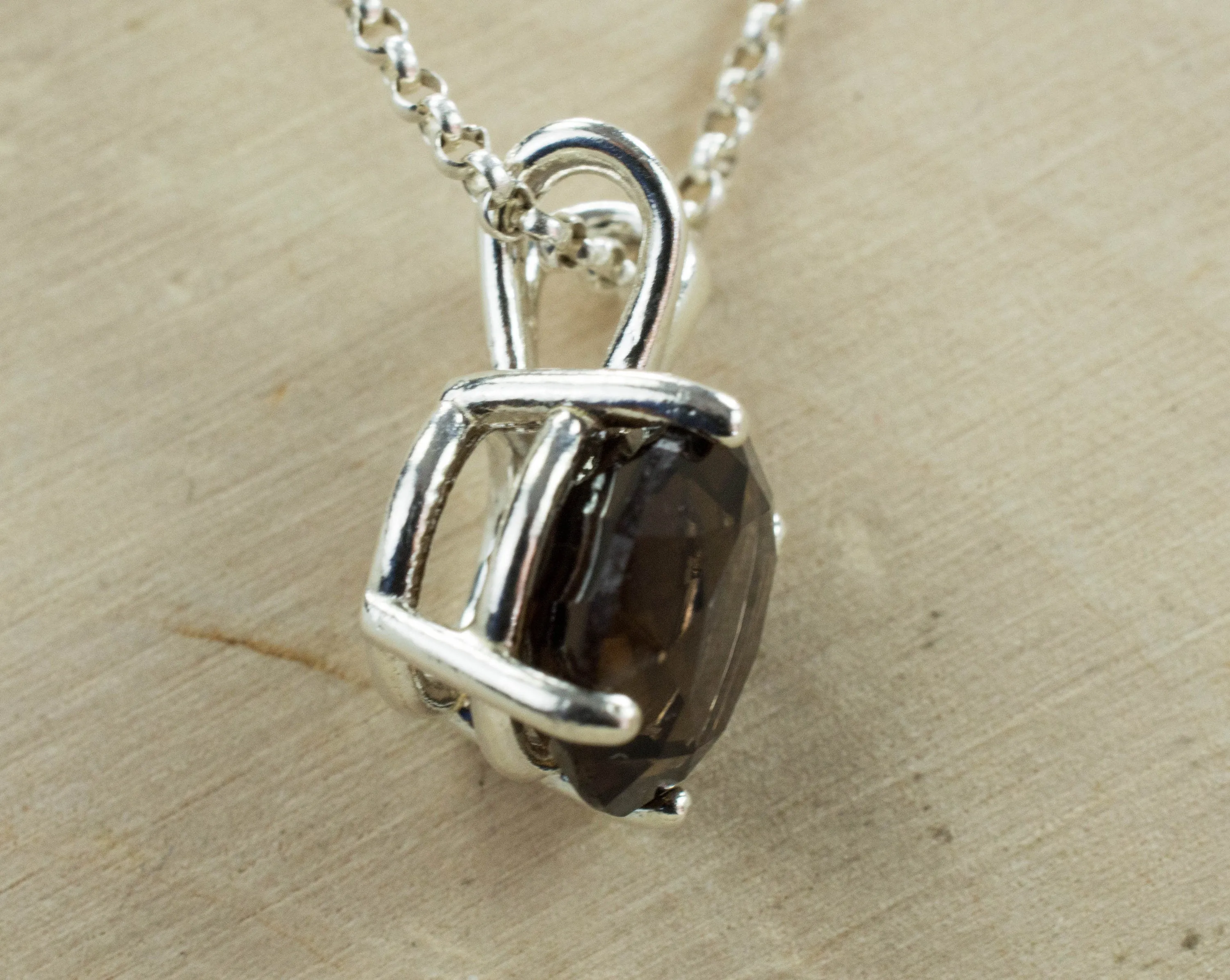 Smoky Quartz Pendant; Genuine Untreated USA Quartz