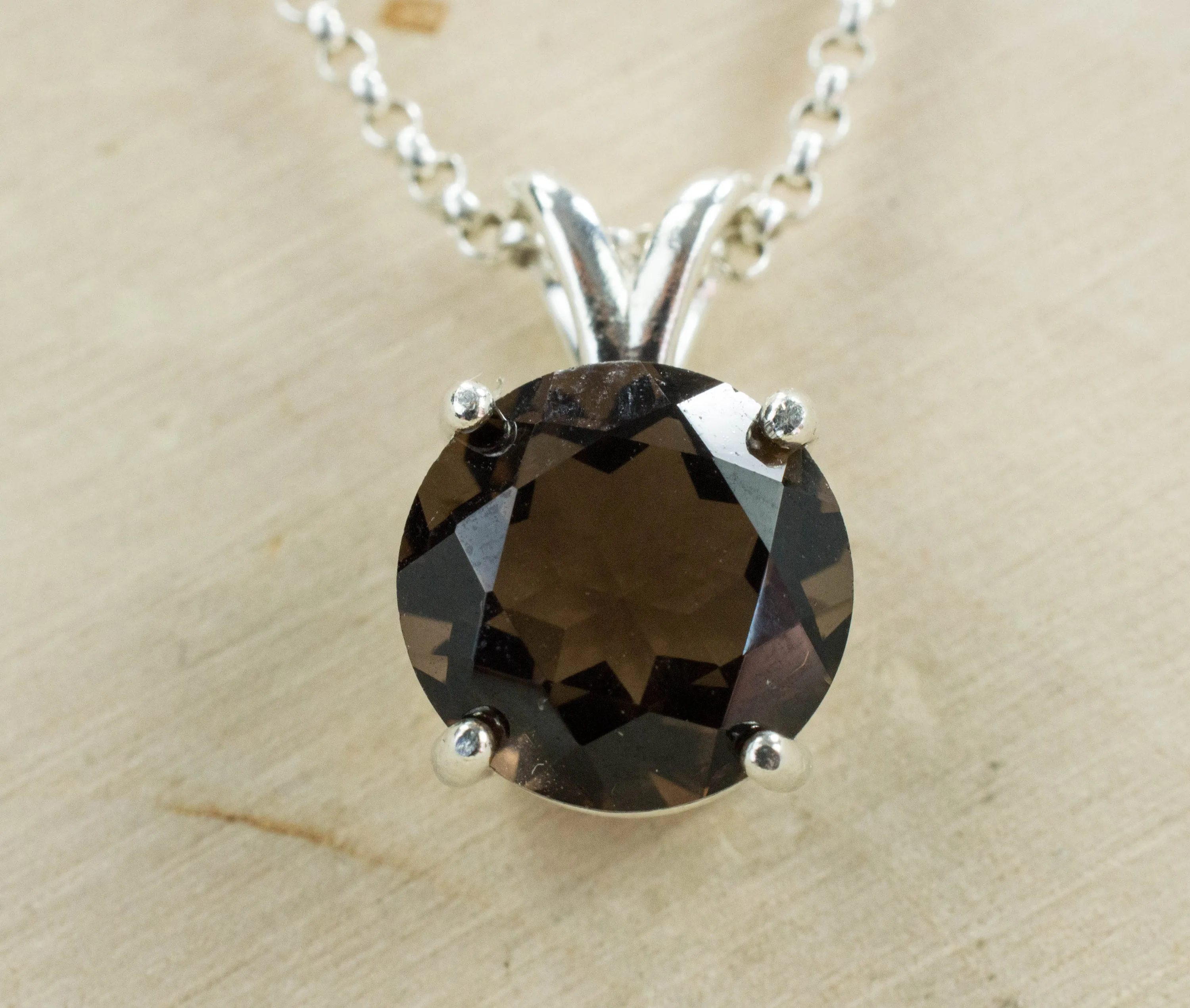 Smoky Quartz Pendant; Genuine Untreated USA Quartz