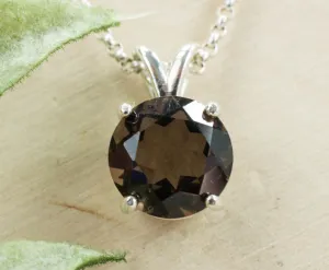 Smoky Quartz Pendant; Genuine Untreated USA Quartz