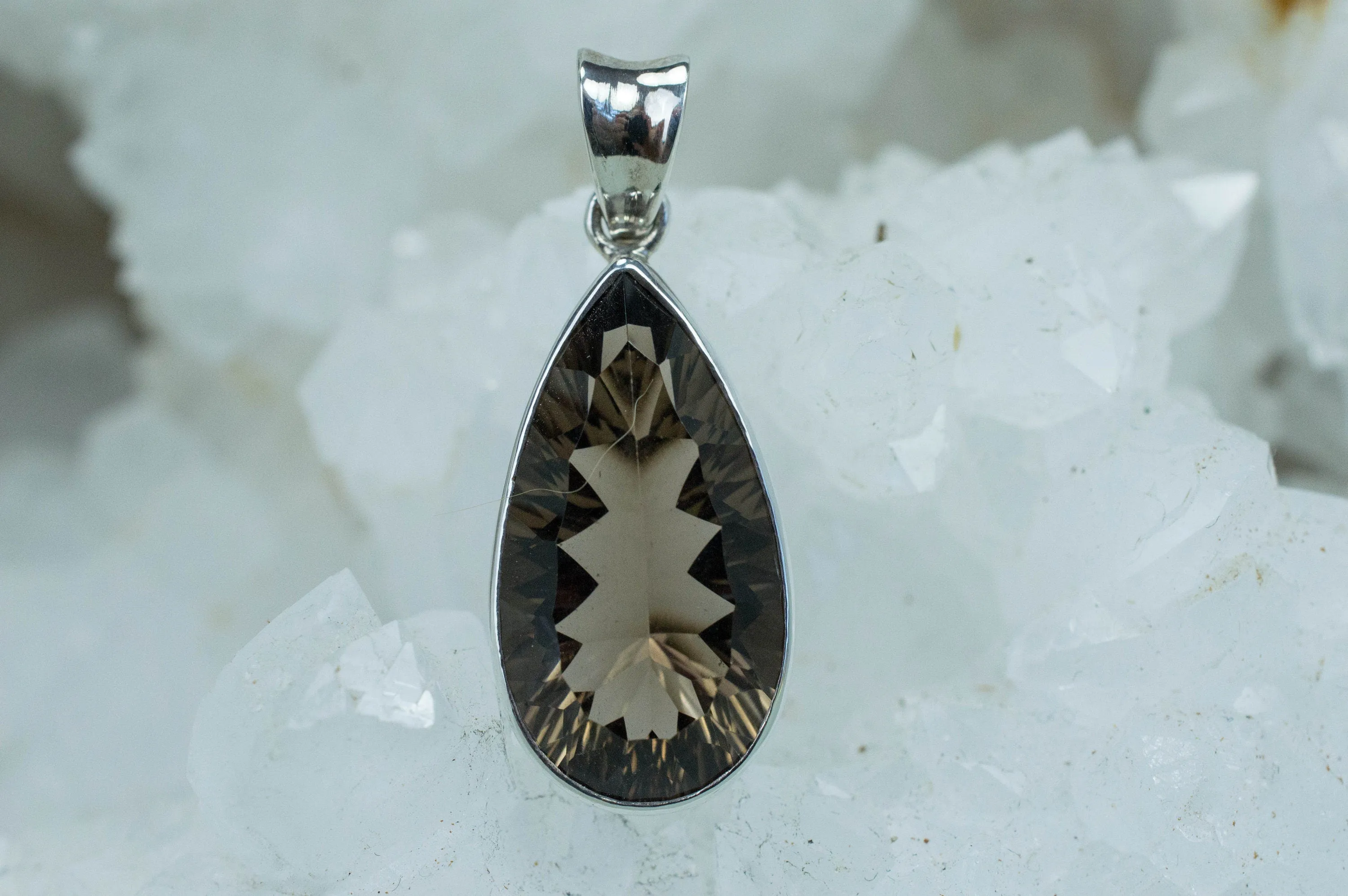 Smoky Quartz Pendant; Genuine Untreated USA Smokey Quartz