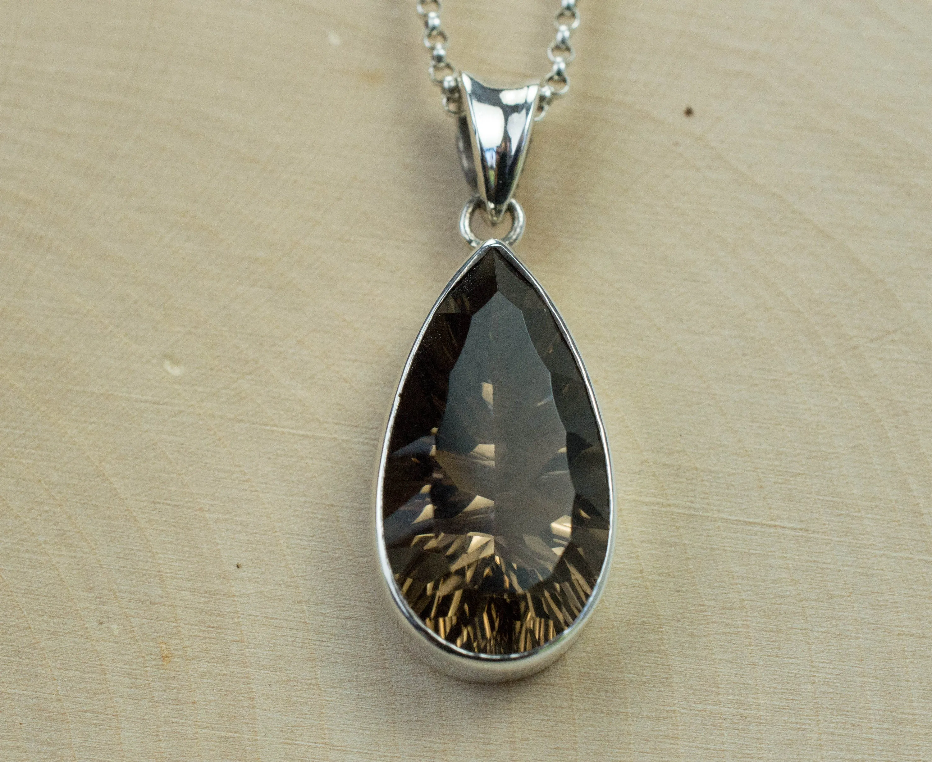 Smoky Quartz Pendant; Genuine Untreated USA Smokey Quartz