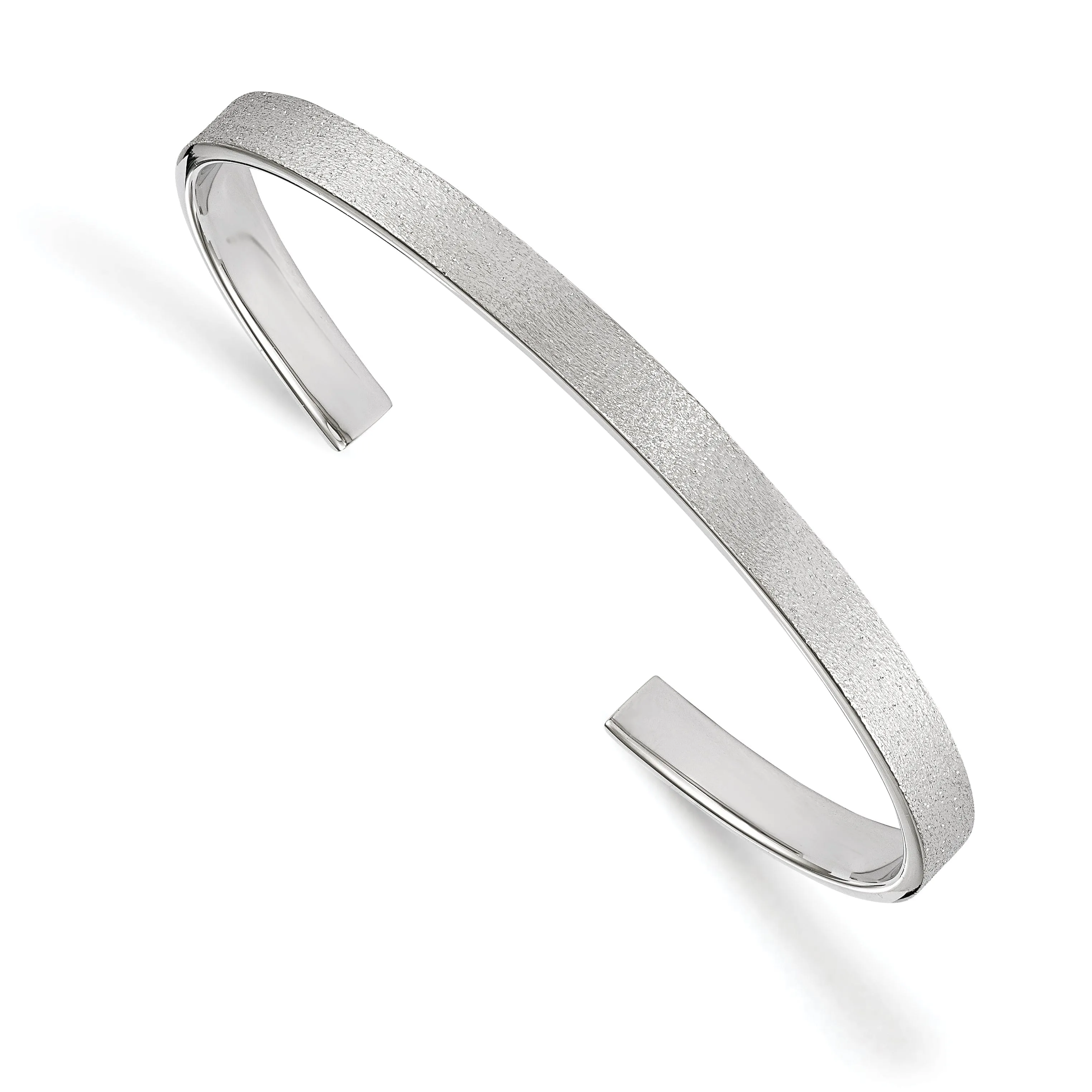 Sterling Silver Radiant Essence Cuff Bangle