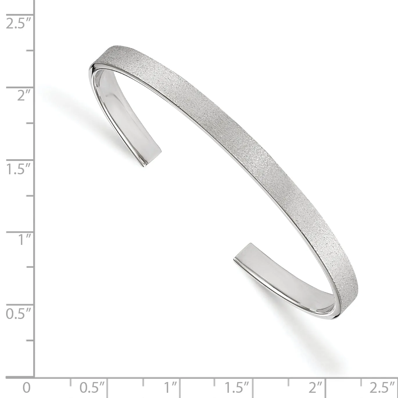 Sterling Silver Radiant Essence Cuff Bangle