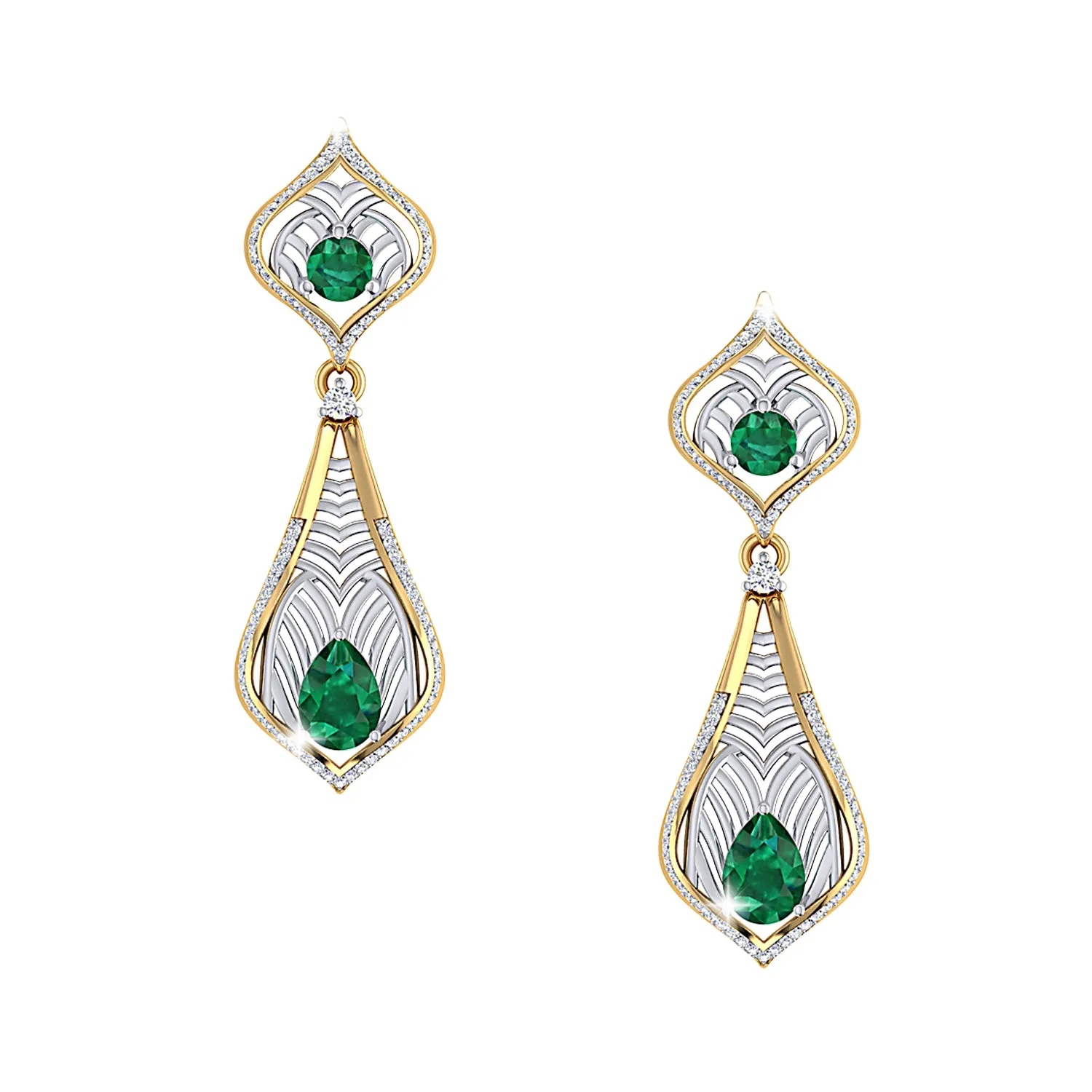 THE EMERALD REGALIA EARRINGS