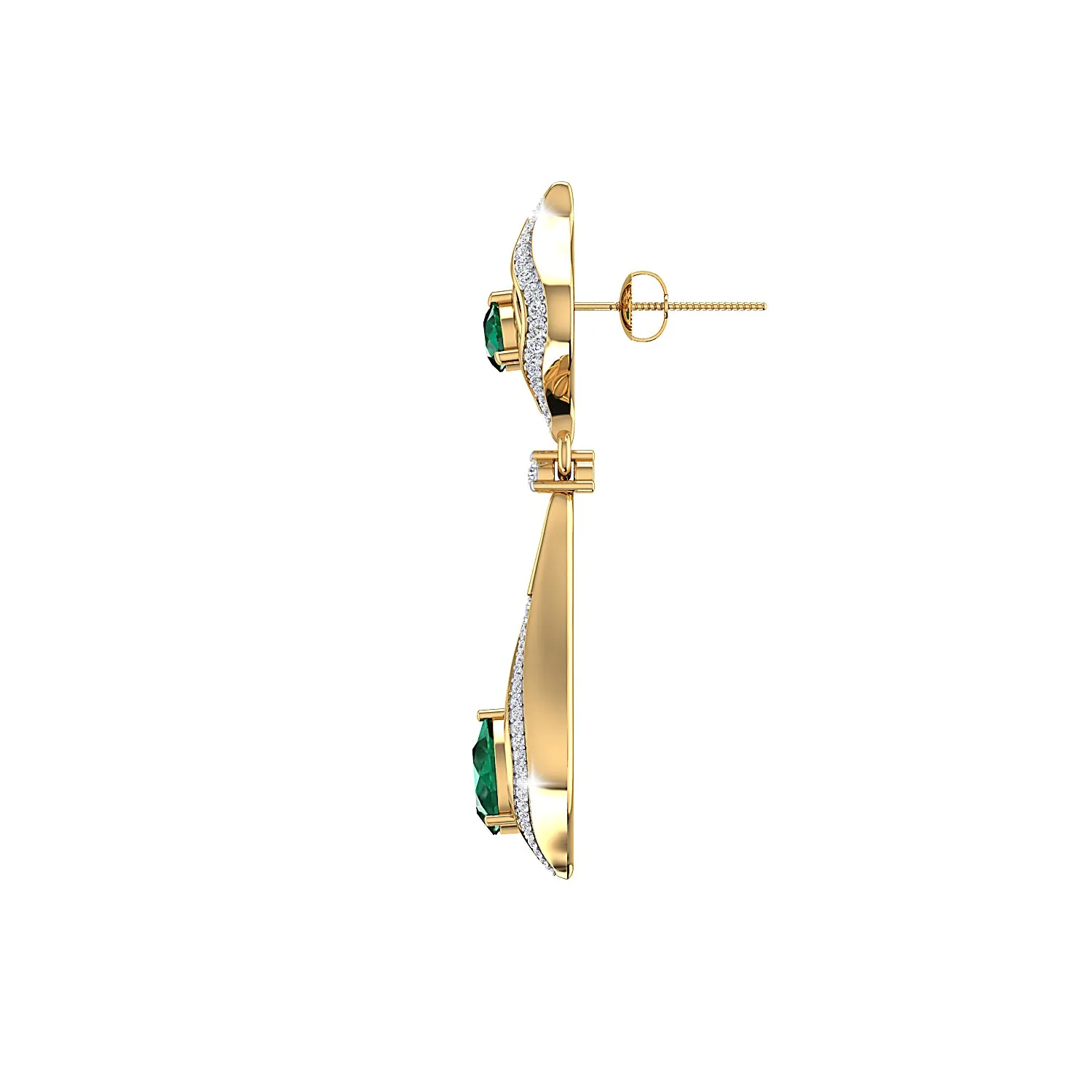 THE EMERALD REGALIA EARRINGS