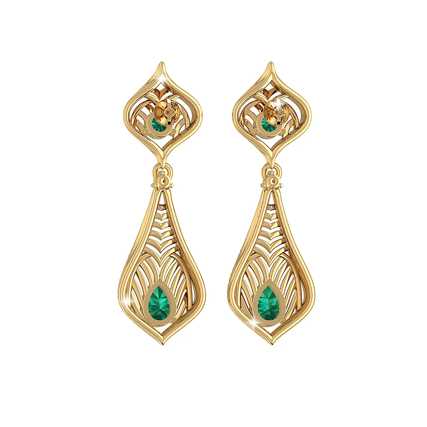 THE EMERALD REGALIA EARRINGS