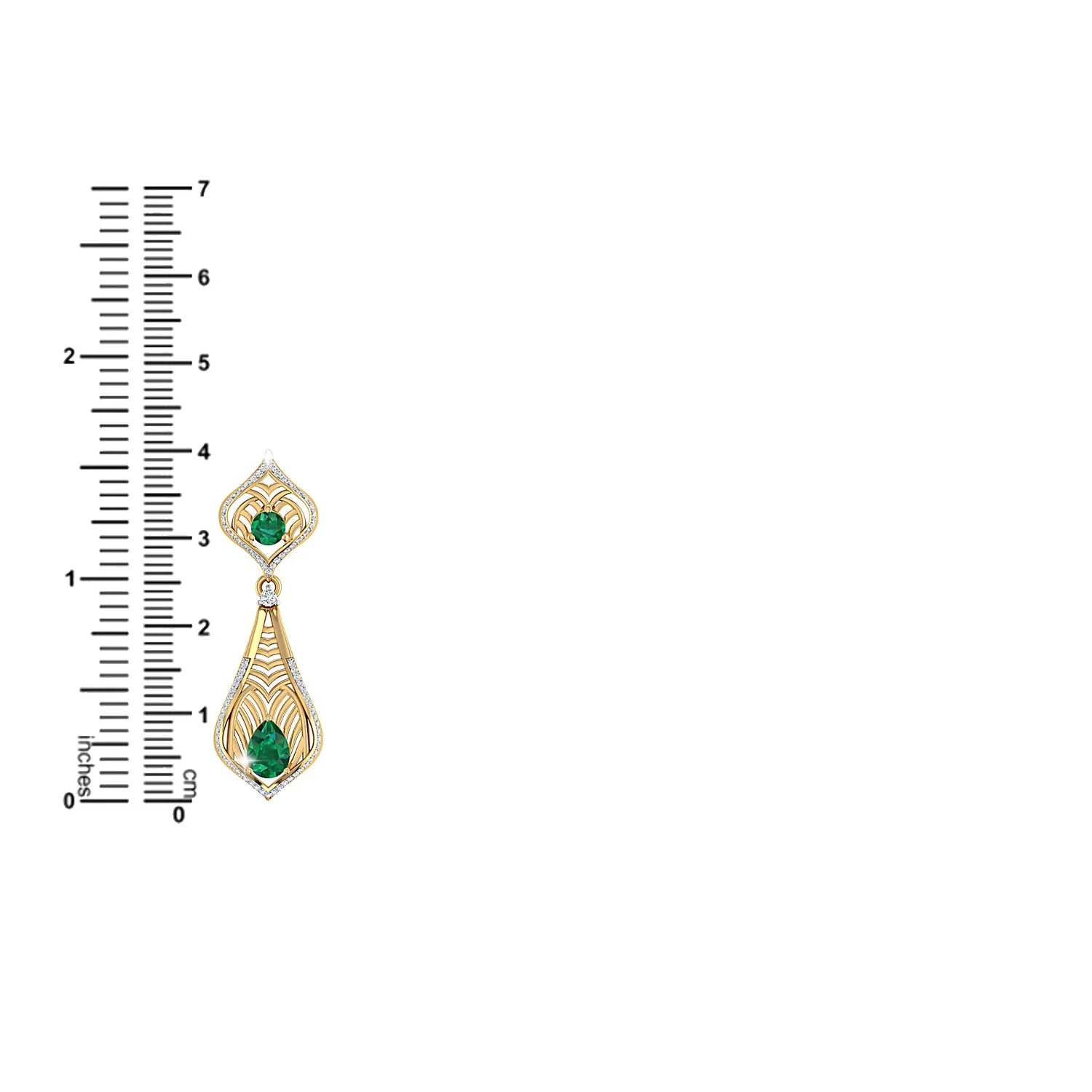 THE EMERALD REGALIA EARRINGS