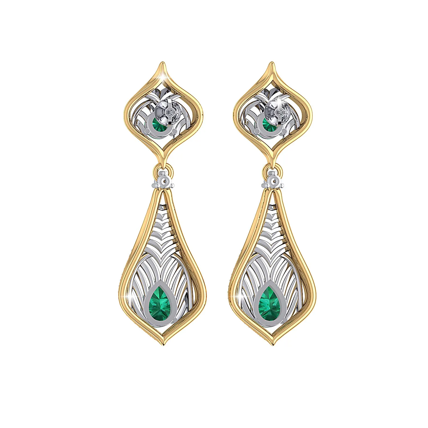 THE EMERALD REGALIA EARRINGS
