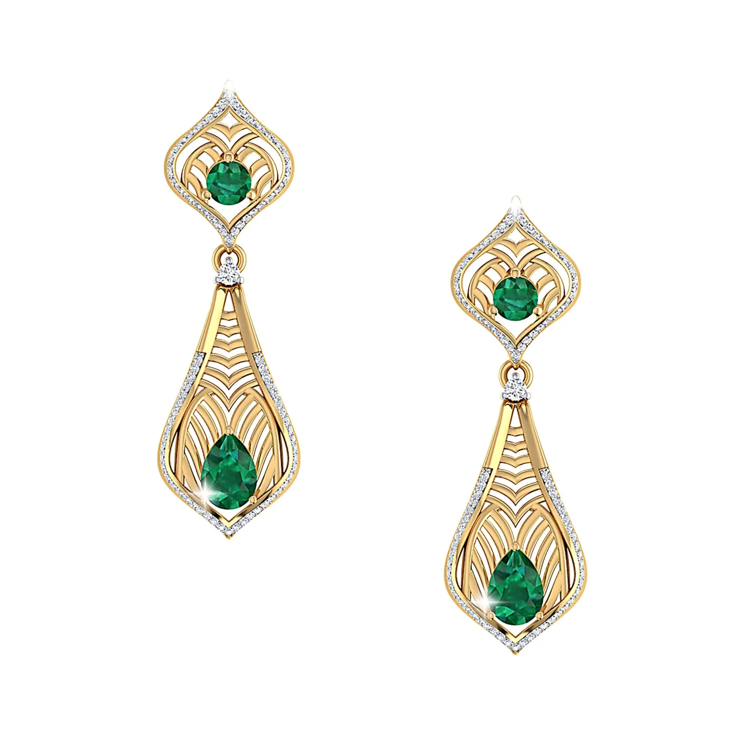 THE EMERALD REGALIA EARRINGS