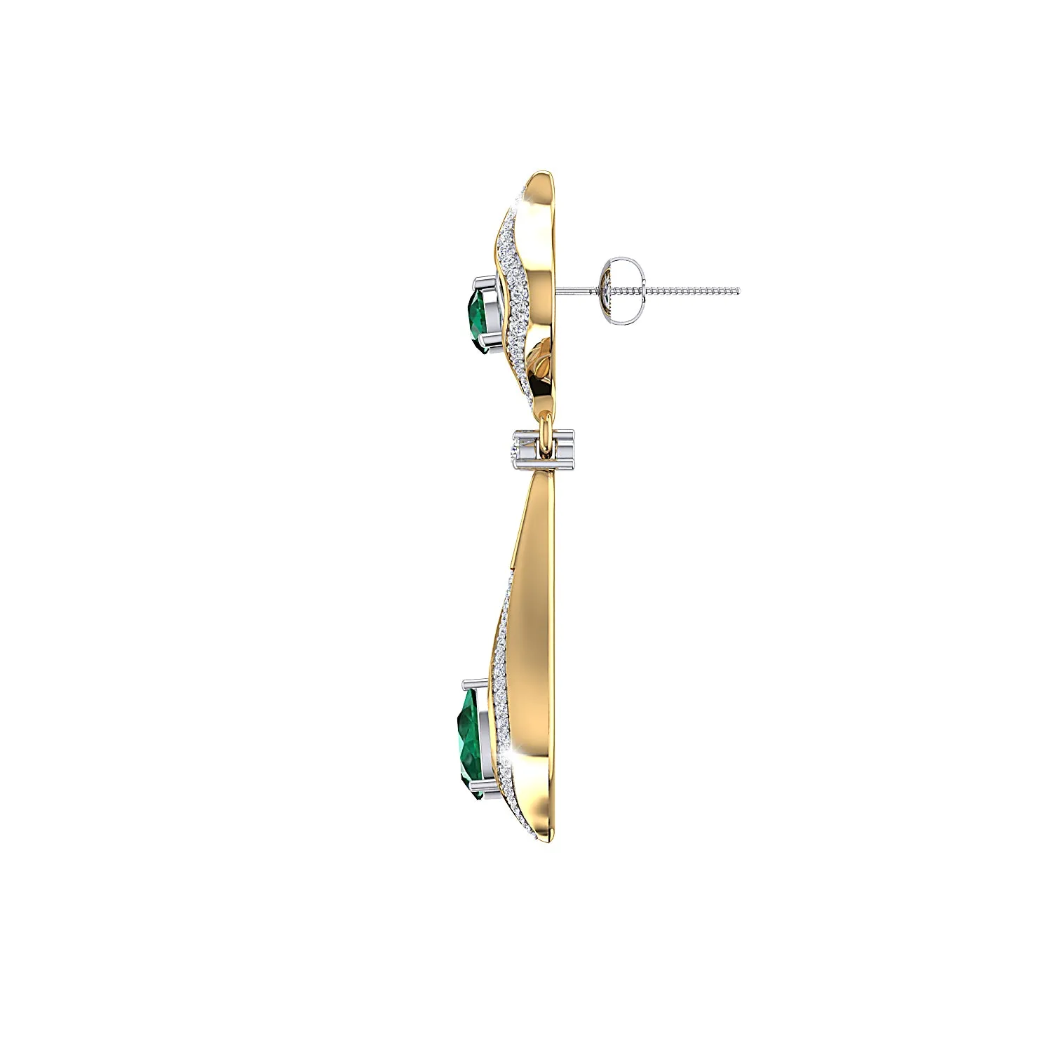 THE EMERALD REGALIA EARRINGS