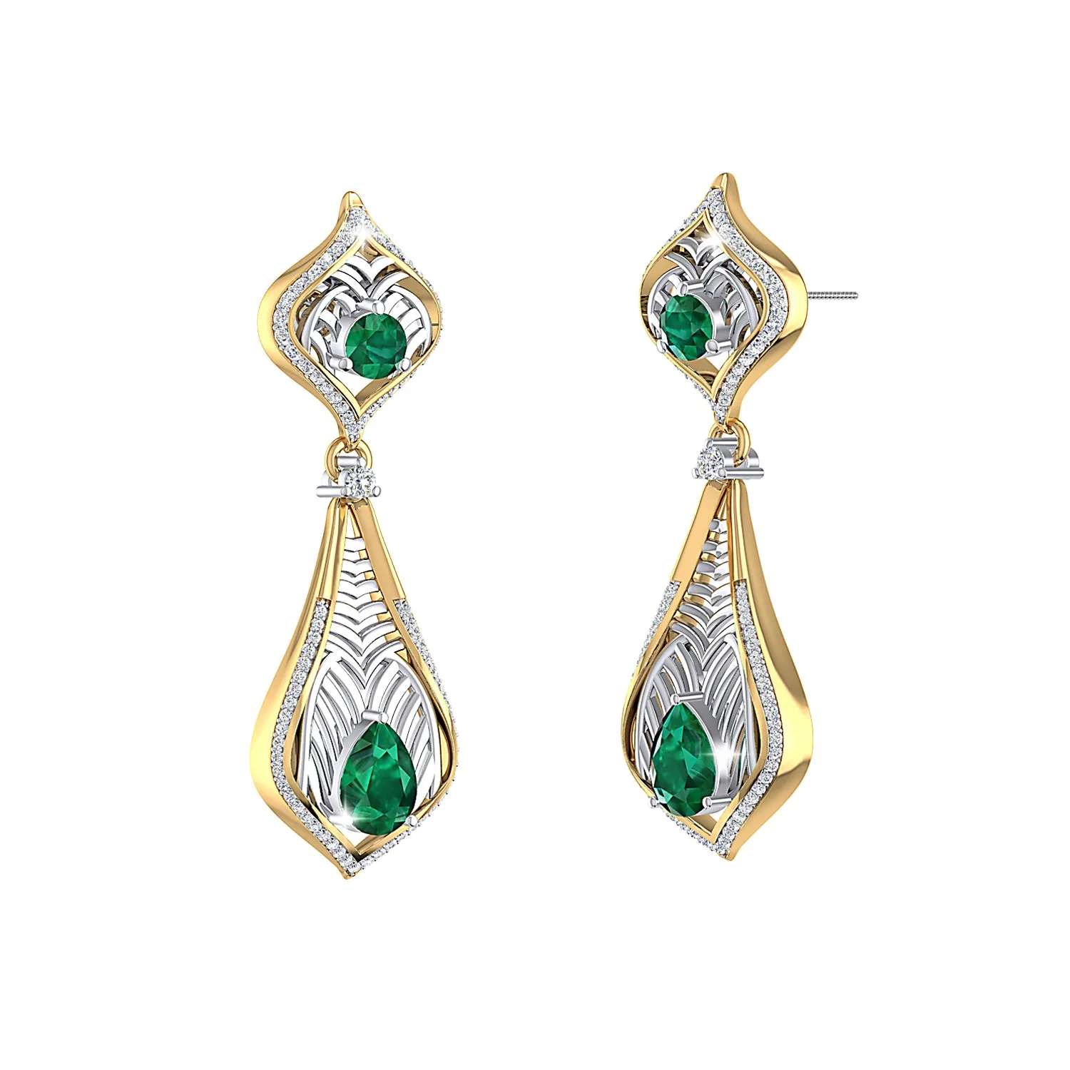 THE EMERALD REGALIA EARRINGS