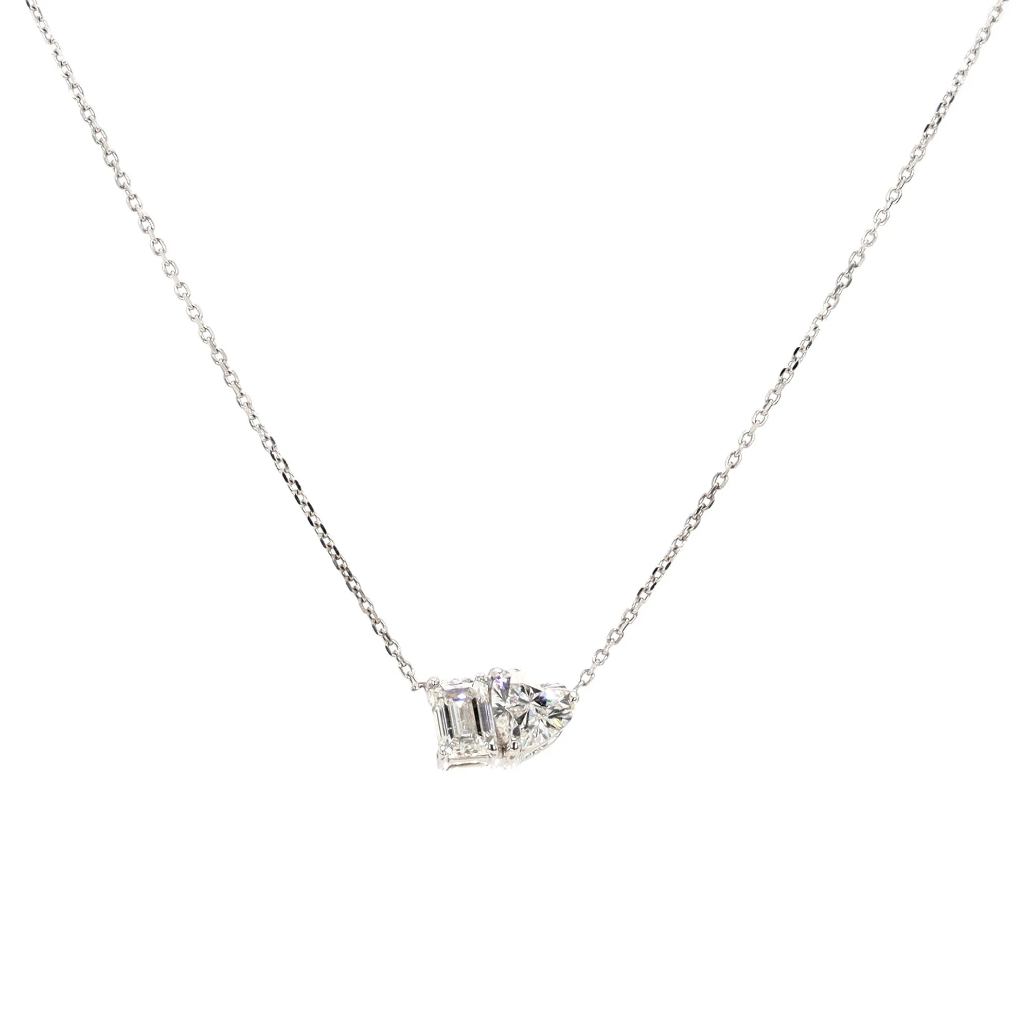 Toi et Moi Diamond Necklace