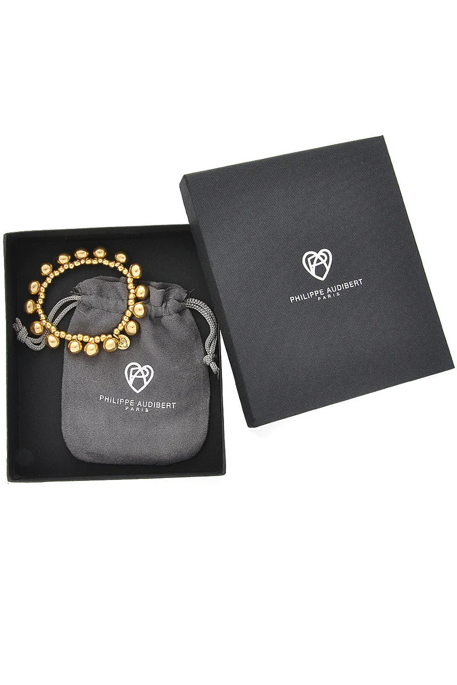 TOTEM Gold Beads Stretch Bracelet