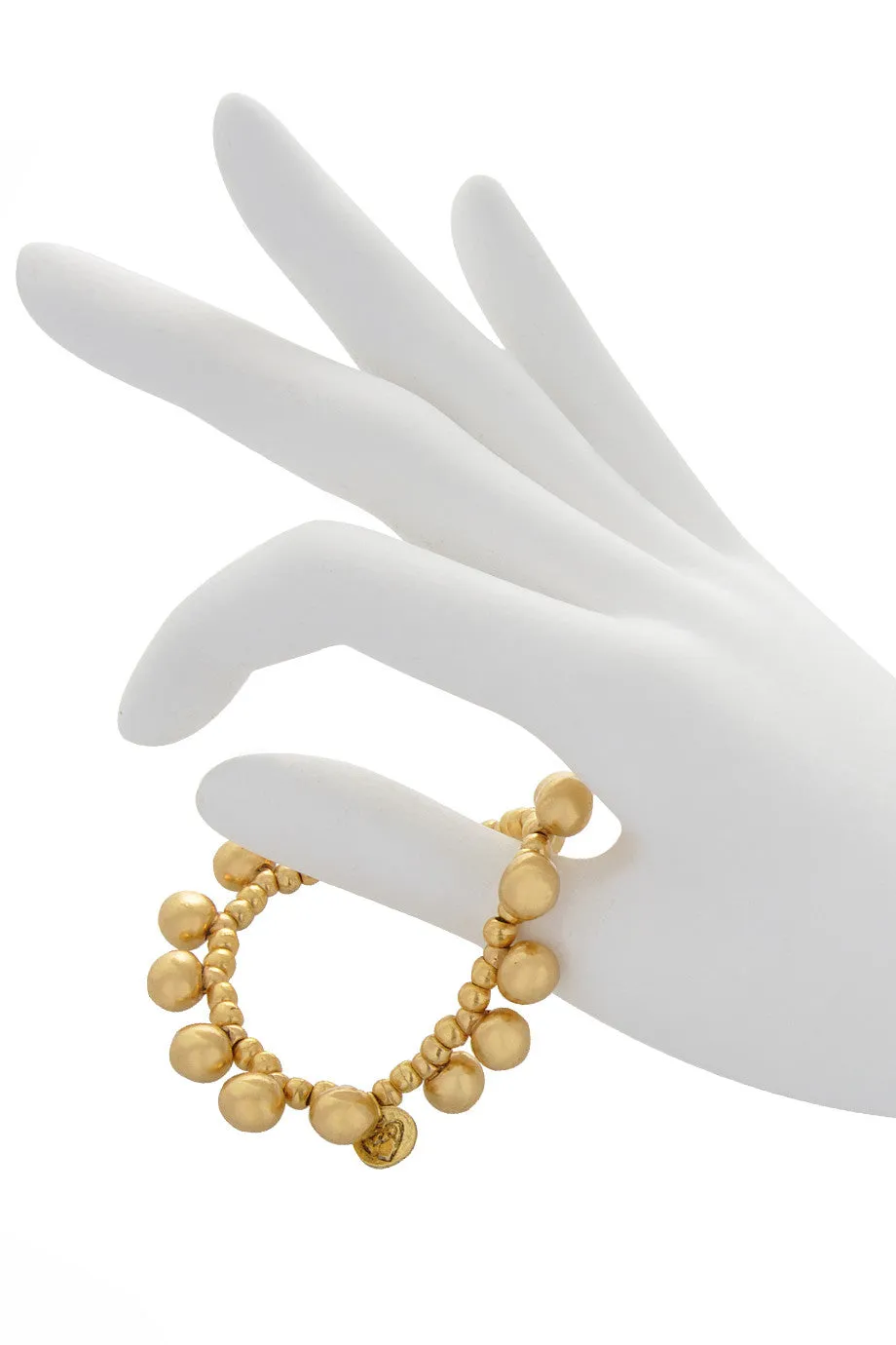TOTEM Gold Beads Stretch Bracelet