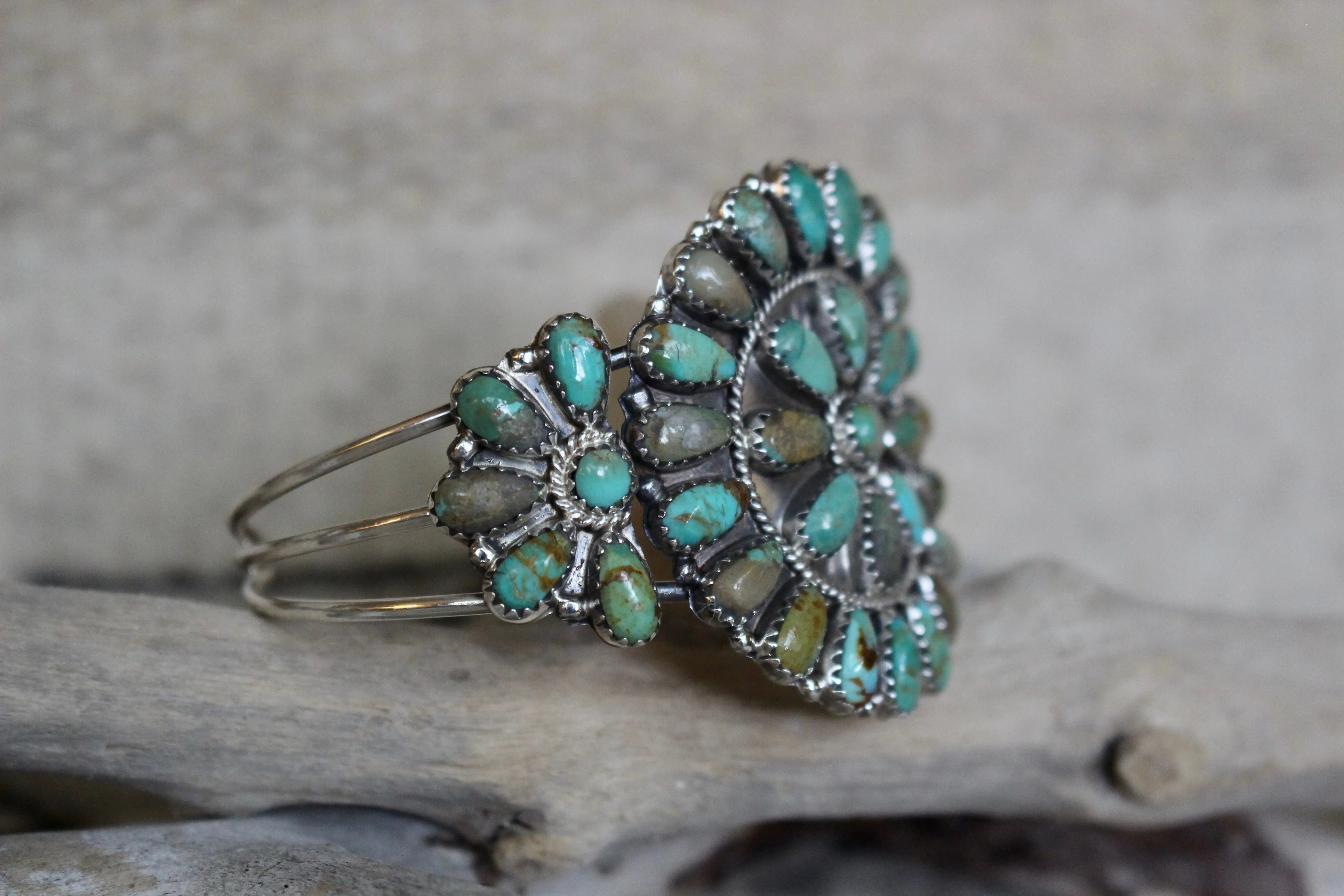 Turquoise Desert Cluster Bracelet