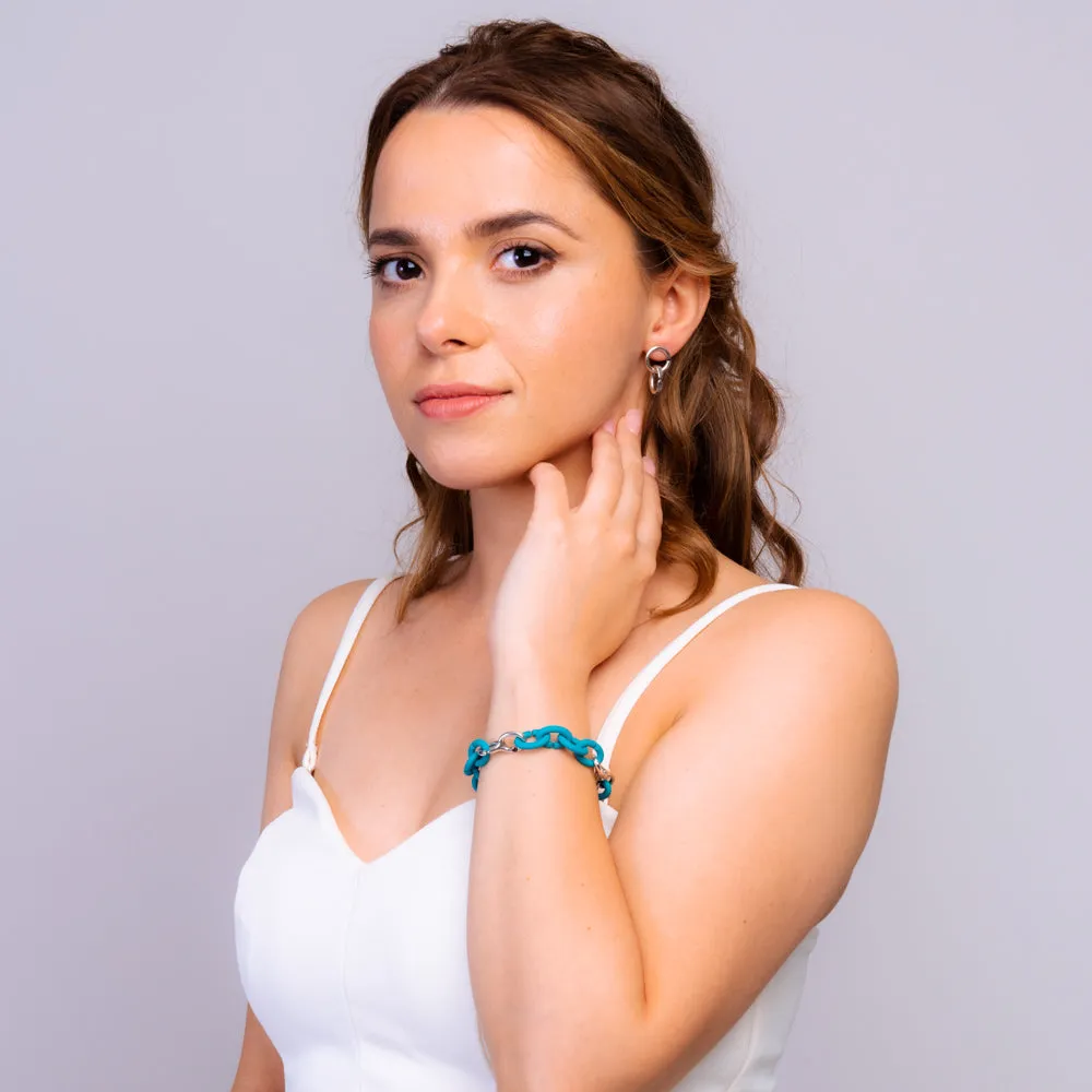 Turquoise Pop Silver Bracelet