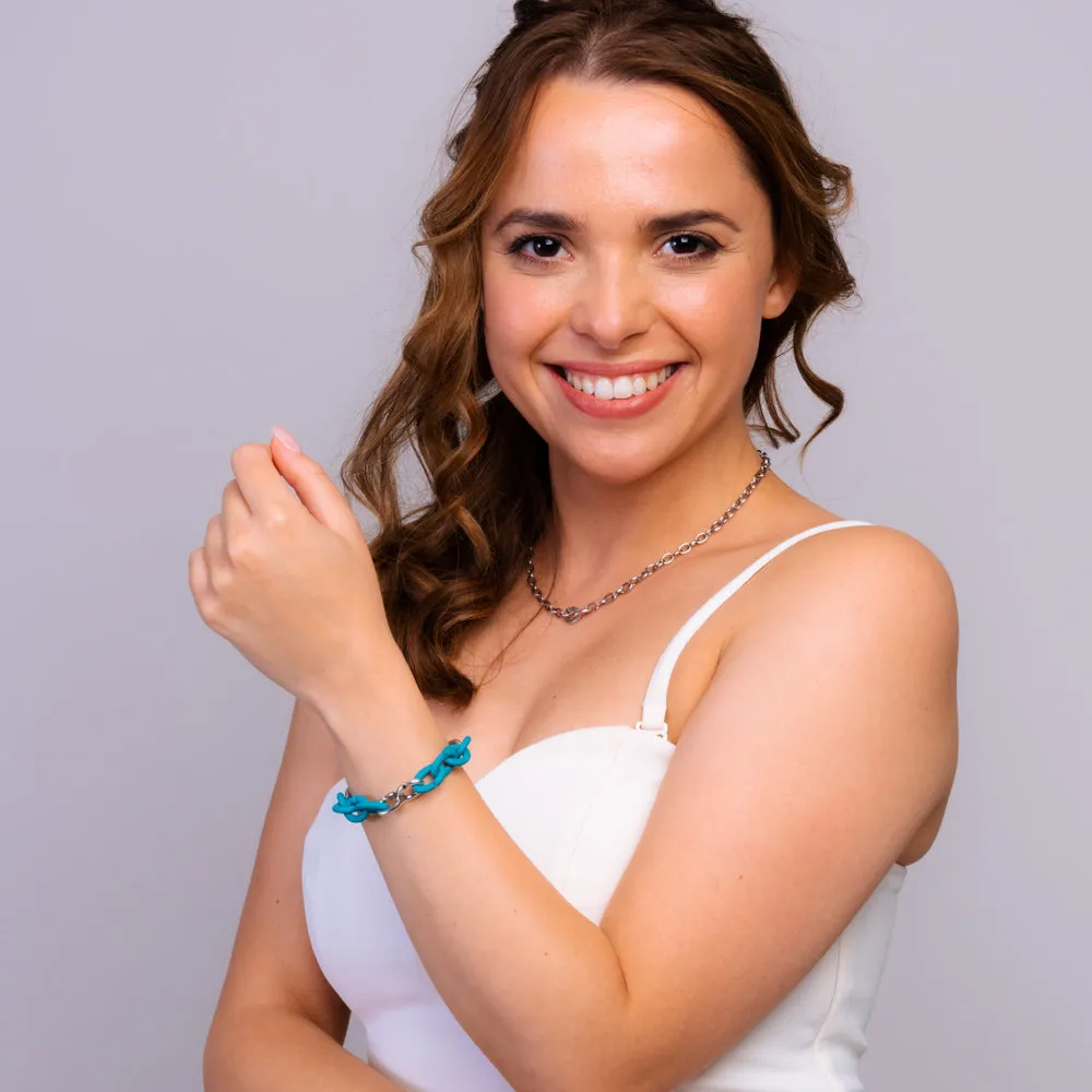 Turquoise Pop Silver Bracelet